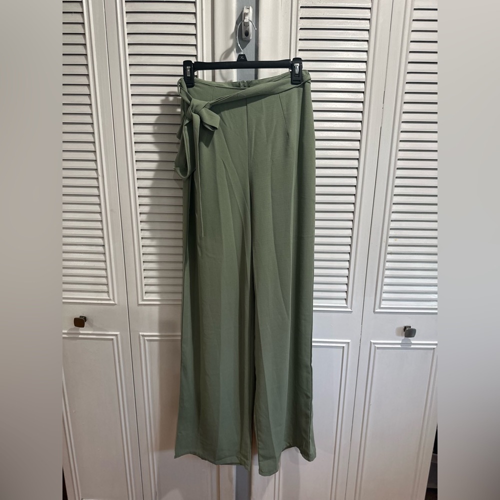 Windsor Sage Green Wide Leg Pants